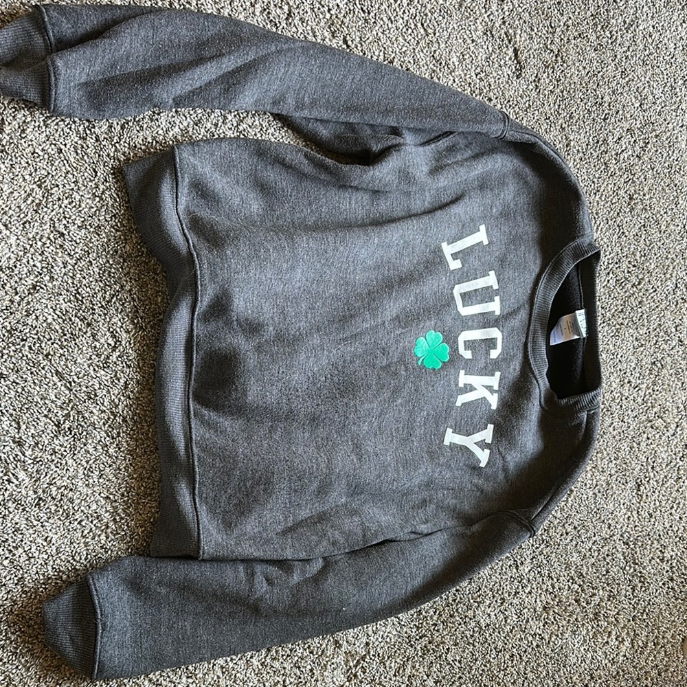 Lucky Brand Gray Crewneck Sweater
